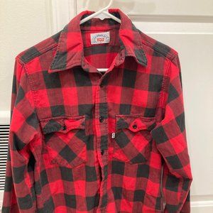VINTAGE Levis Buffalo Plaid Flannel Shirt